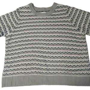 Croft & Barrow Women's Knit Sweater 3X Pullover Patterned Crewneck